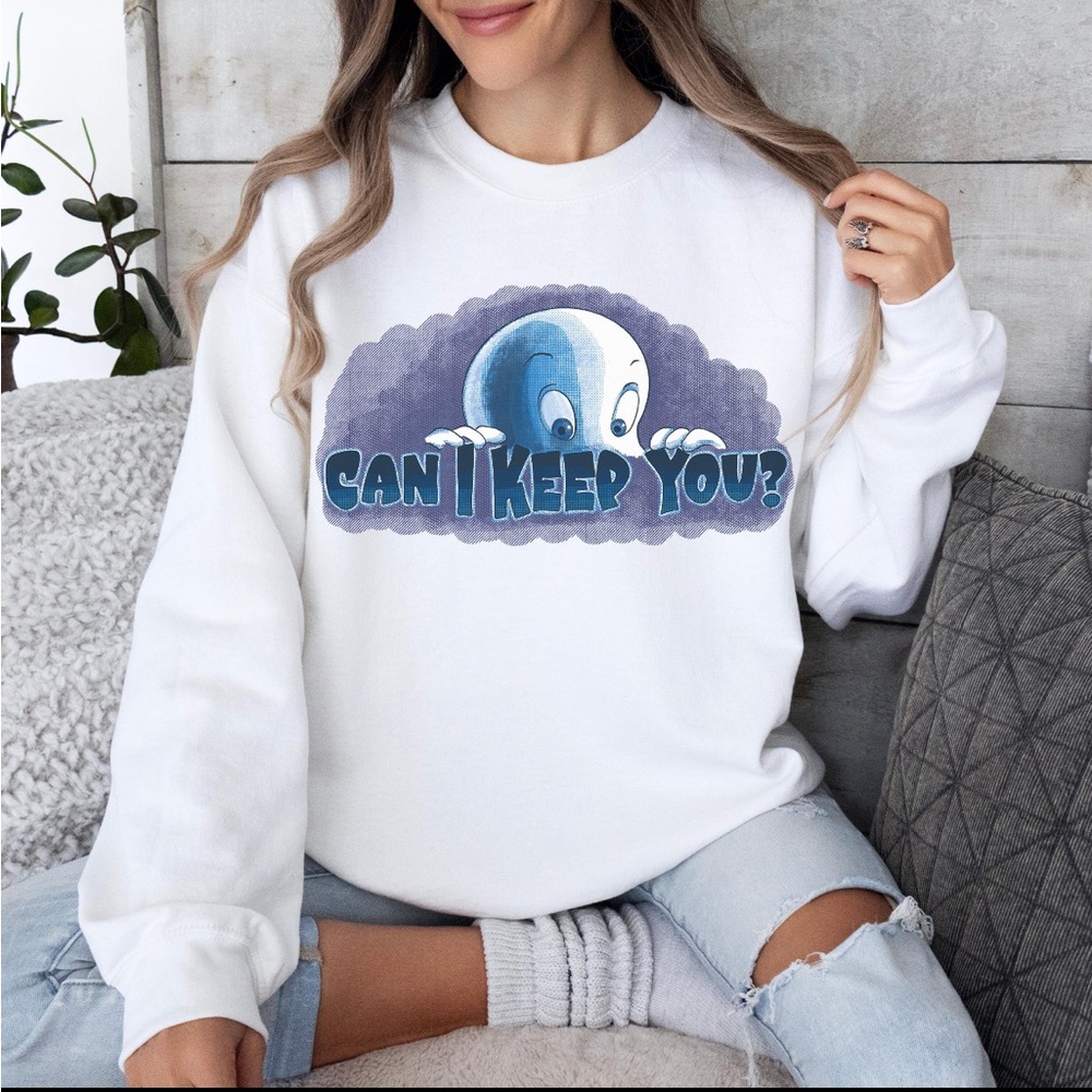 Casper the friendly  Ghost  Can I Keep You ? Crewneck sweater